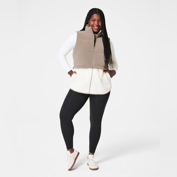 SPANX Cropped vest two in one vest and fleece - Picture 1 of 16